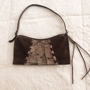 Suede purse